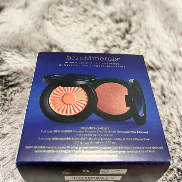 BareMinerals Limited Edition Holiday Glow Giver Blush and Blonzer Duo| New - Picture 1 of 8